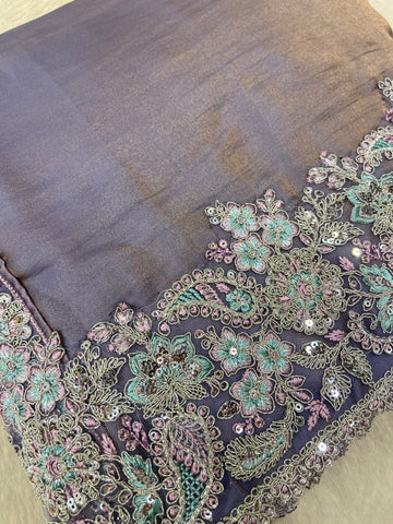 Designer cocktail saree