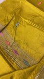 Premium Russian Dola Silk Sare With Embroidery