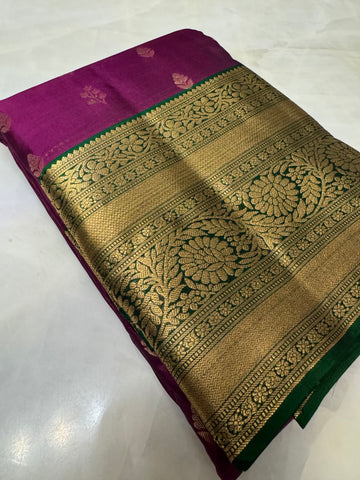 Half Mix Kanjeevaram Silk Saree
