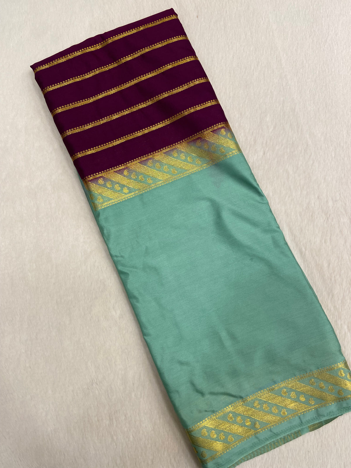Premium Crepe Semi Mysore Silk Saree