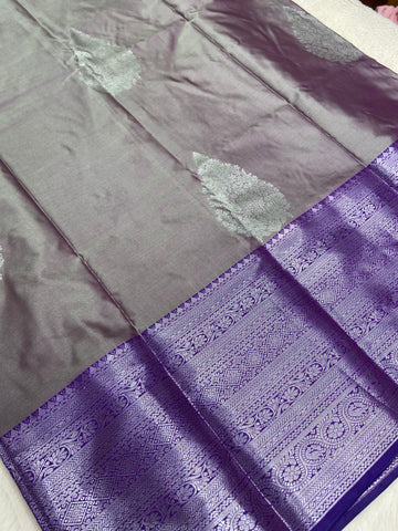 Half mix Kanjeevaram silk saree