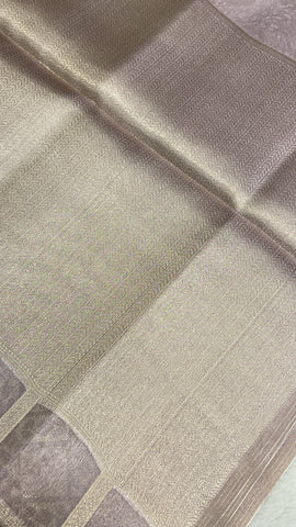 Tissue Organza Silk saree (Lilac)