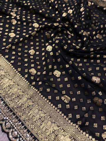 Pure Chinnon Saree