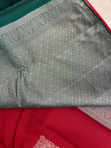 Half mix Kanjeevaram silk saree