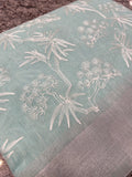 Premium Kota Chiffon With Lucknowi Work Saree
