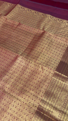 Half mix Kanjeevaram silk saree