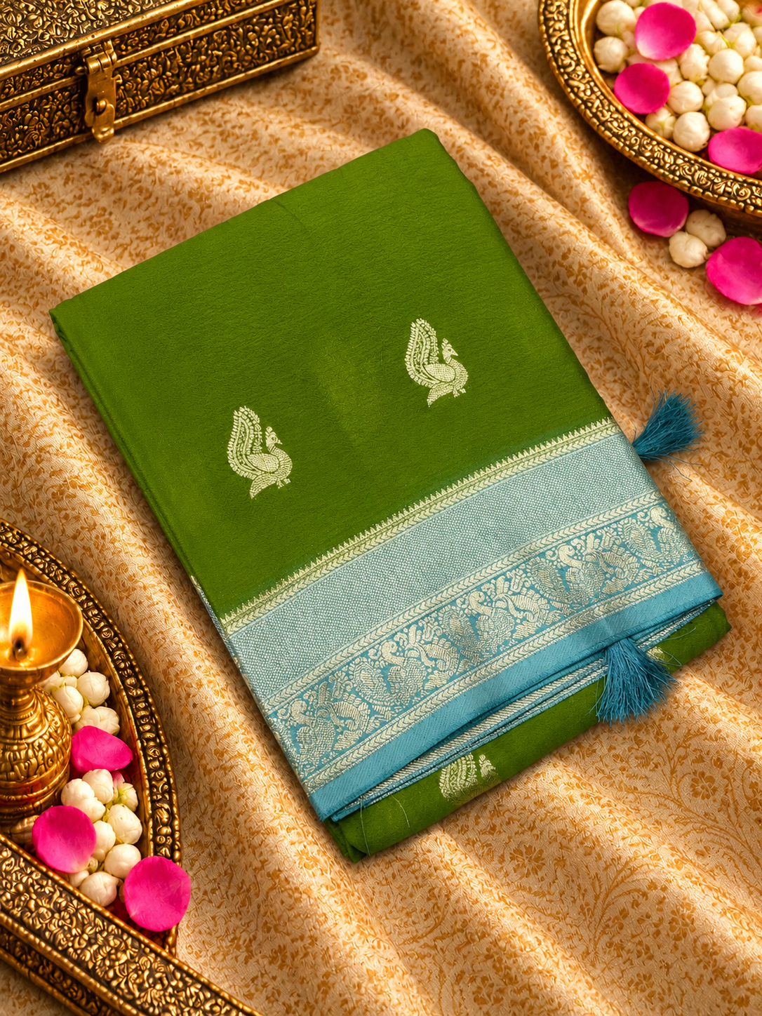 Premium Viscose Crepe Silk Saree - 902755