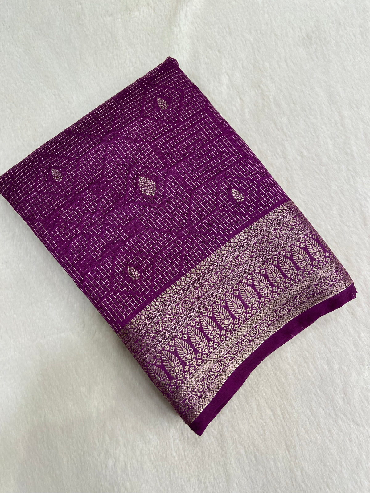 Butter Crepe Silk Saree💜