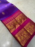 Pure 1G zari handloom Kanjeevaram Silk Saree- Silk mark certified- PS2344