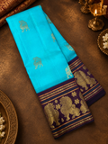 Pure Mix Kanjeevaram Silk Saree (Dark) - 902662