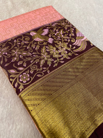 Premium Bridal Semi Kanchipuram Silk Saree