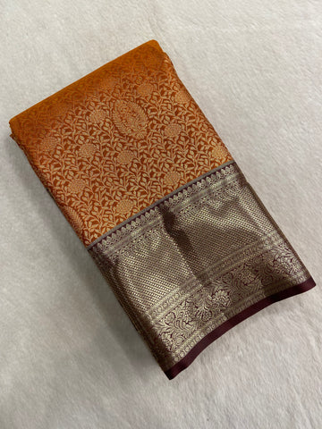 Half Mix Kanjeevaram Silk Saree