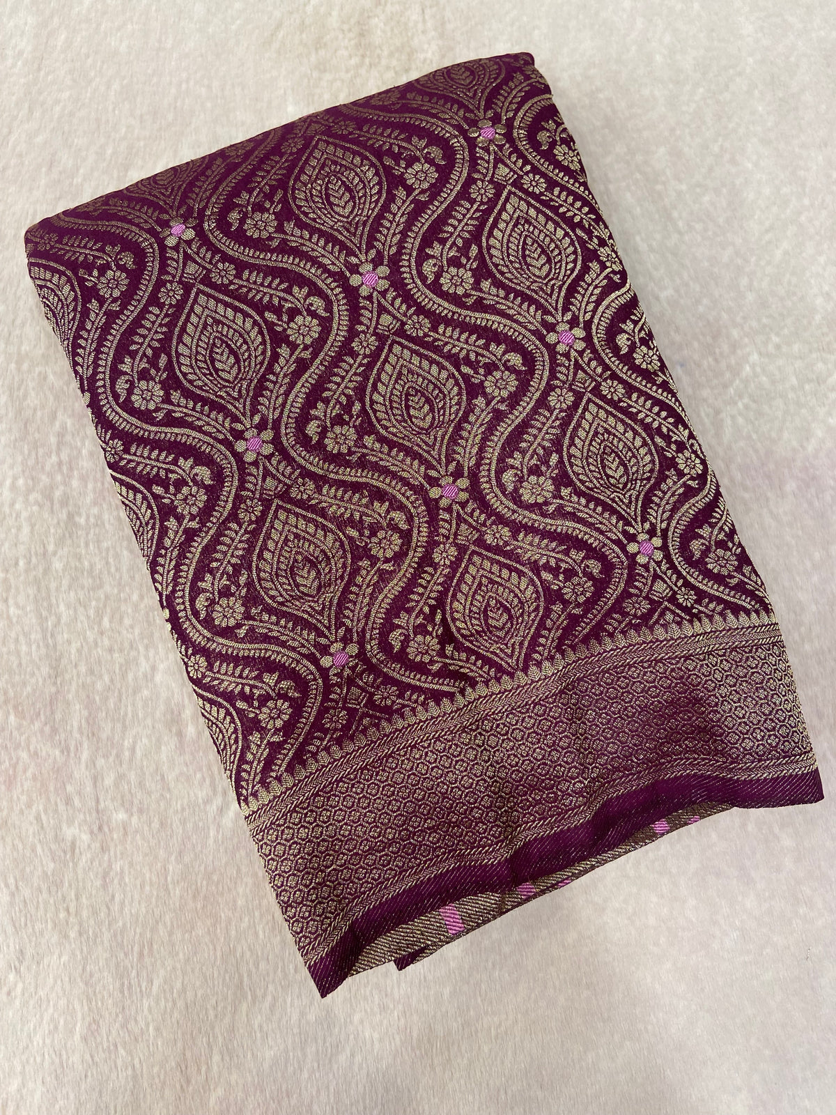 Premium Crush Georgette Saree