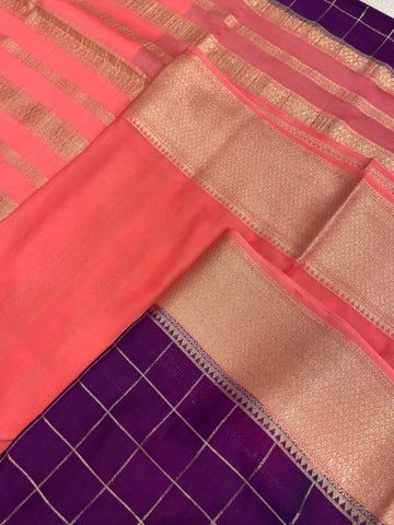 Pure Mix Crepe Mysore Silke Saree ✨