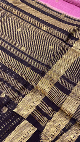 Premium Semi Chanderi Saree🖤
