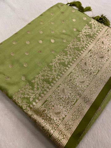Premium crepe satin silk saree