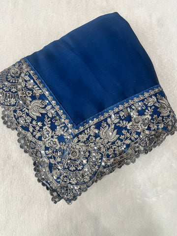 Designer cocktail saree