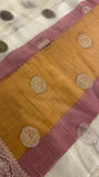 Premium Chinnon Saree With Rangkat Pallu - 902213