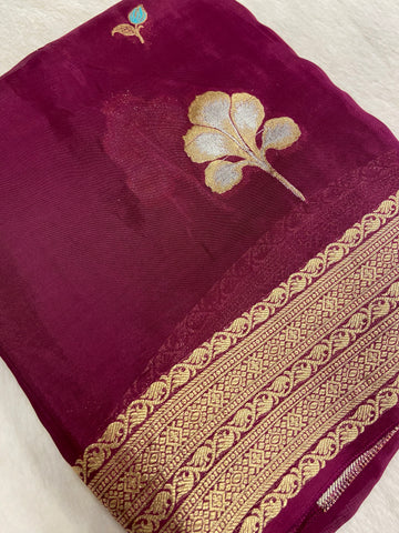 Pure Mashru Satin Silk Saree