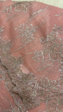 Premium Organza Saree (peach)