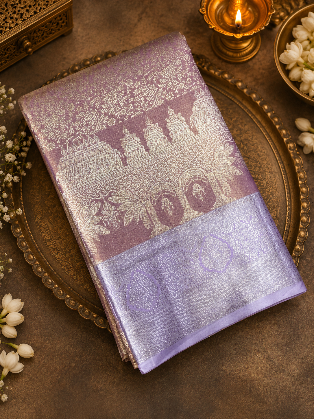 Premium Bridal Semi Kanchipuram Silk Saree - 901998