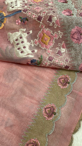 Premium Tissue Organza Saree