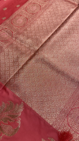 Premium crepe satin silk saree🦚