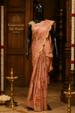 Premium Russian Silk Saree with Scalloped border