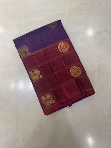Half mix Kanjeevaram silk saree