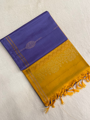 Half Mix Kanjeevaram Soft Silk Saree