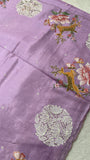Premium Soft Tassar Saree With Embroidery