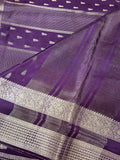 Pure Mix Crepe Mysore Silk Saree  (Deep wine)