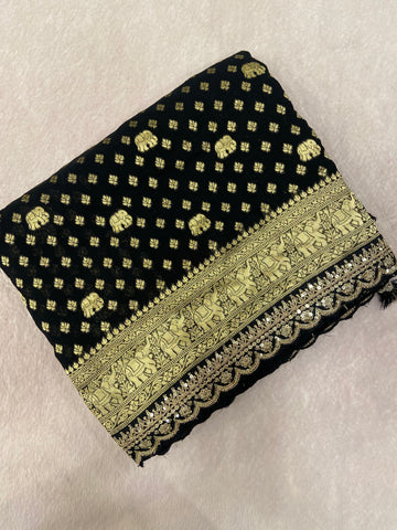 Pure Chinnon Saree