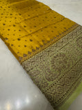 Pure mix crepe silk saree