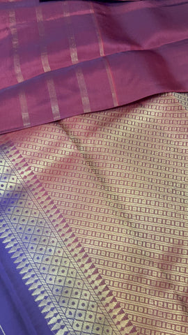 Half mix Kanjeevaram silk saree