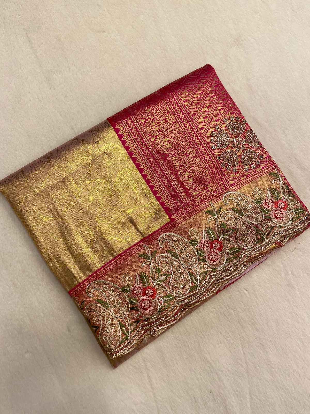 New concept in bridal soft tissue semi silk saree(lavender)