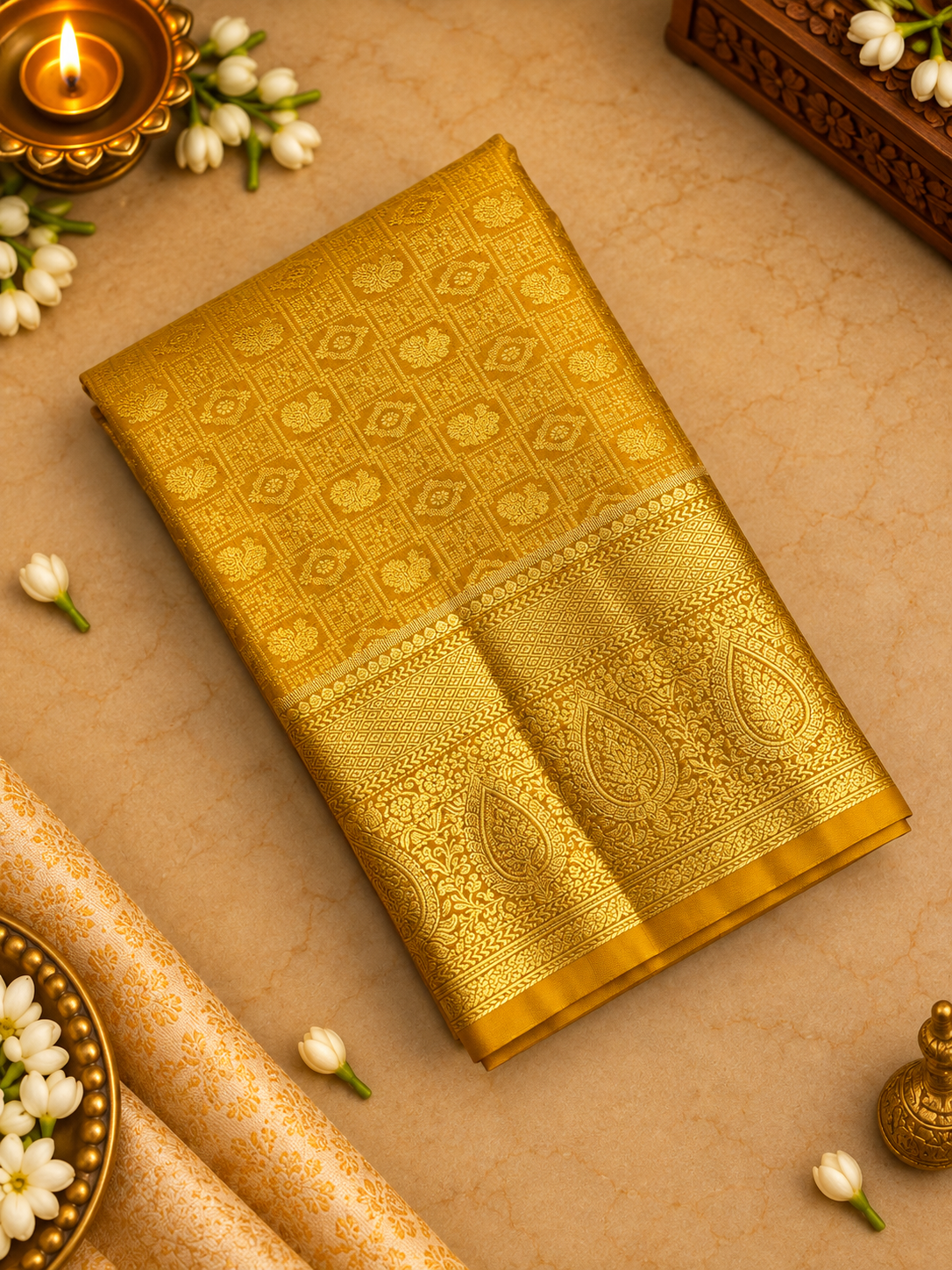 Premium Semi Kanchipuram Silk Saree-RF1211