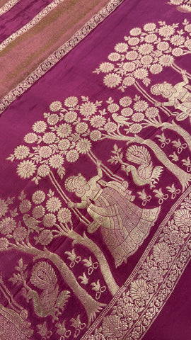 Pure Chinnon Saree