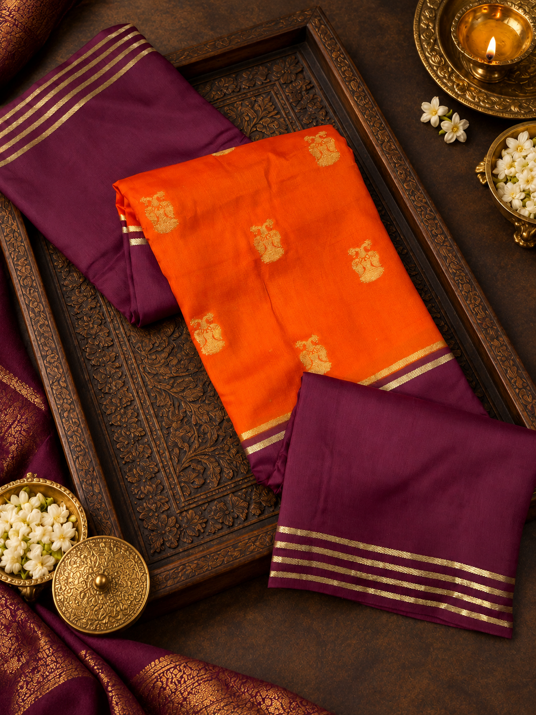 Premium Viscose Crepe Saree- 902553