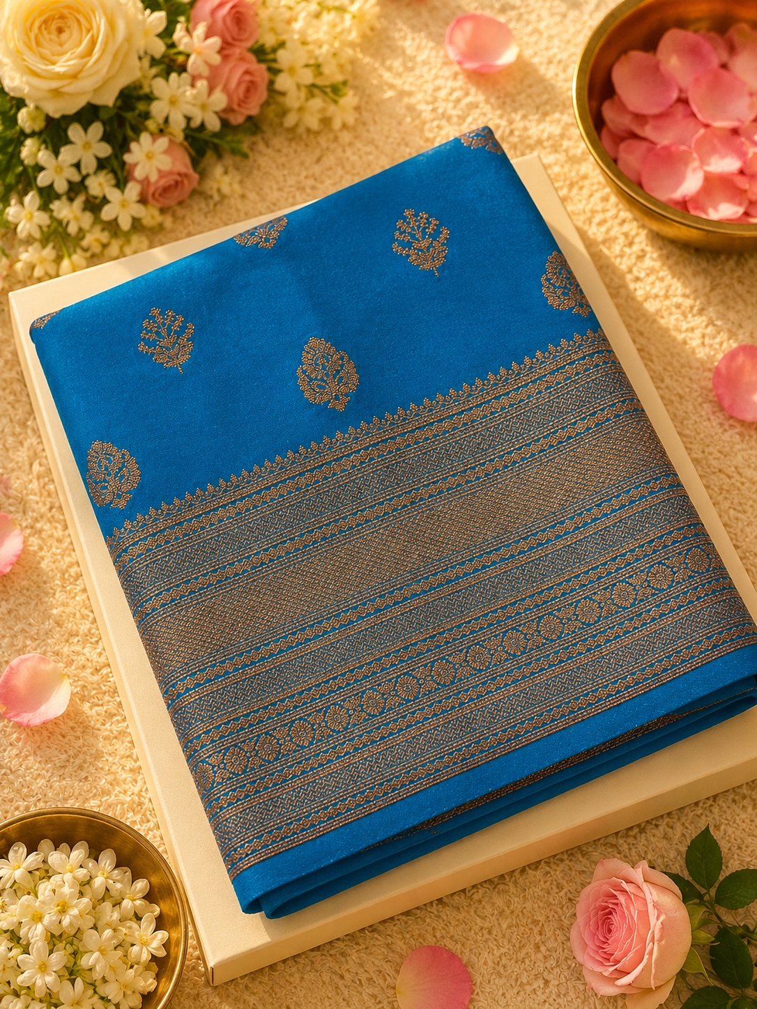 Premium Georgette Saree With Zari Work