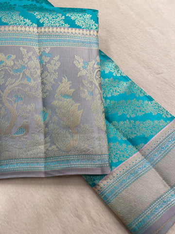 Pure Zari Handloom Kanjeevaram Silk Mark Certified Saree