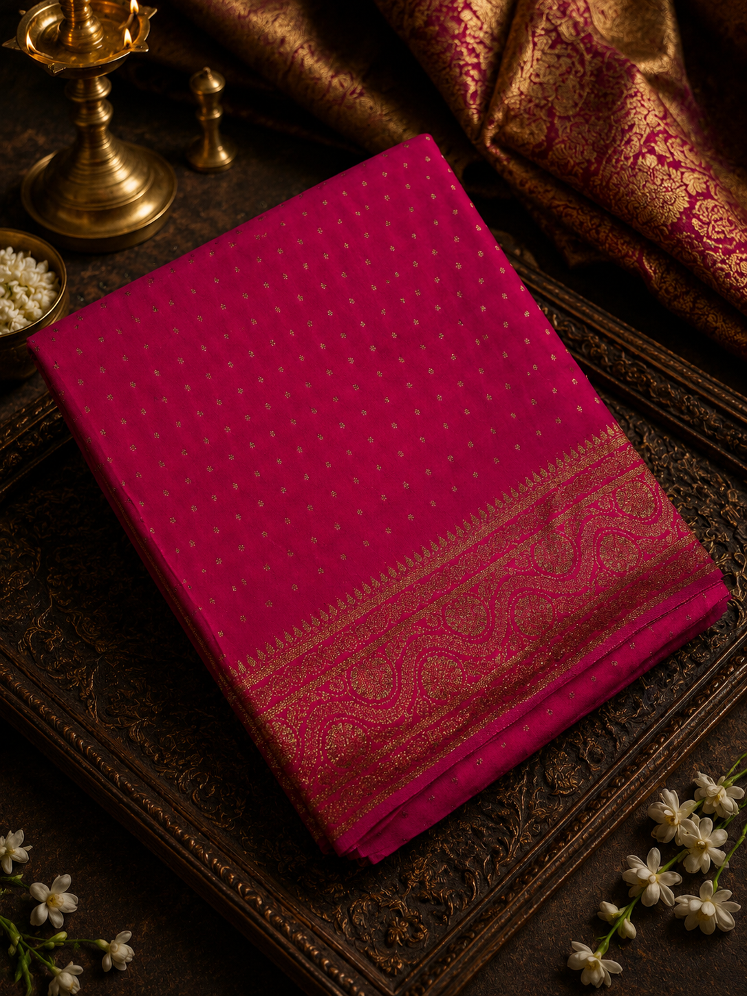 Premium Georgette Saree with Coco Zari Work
