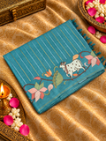 Pure Tassar Saree With Embroidery - 901997