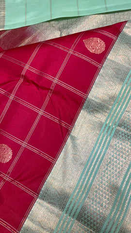 Pure Kanjeevaram silk mark certified saree