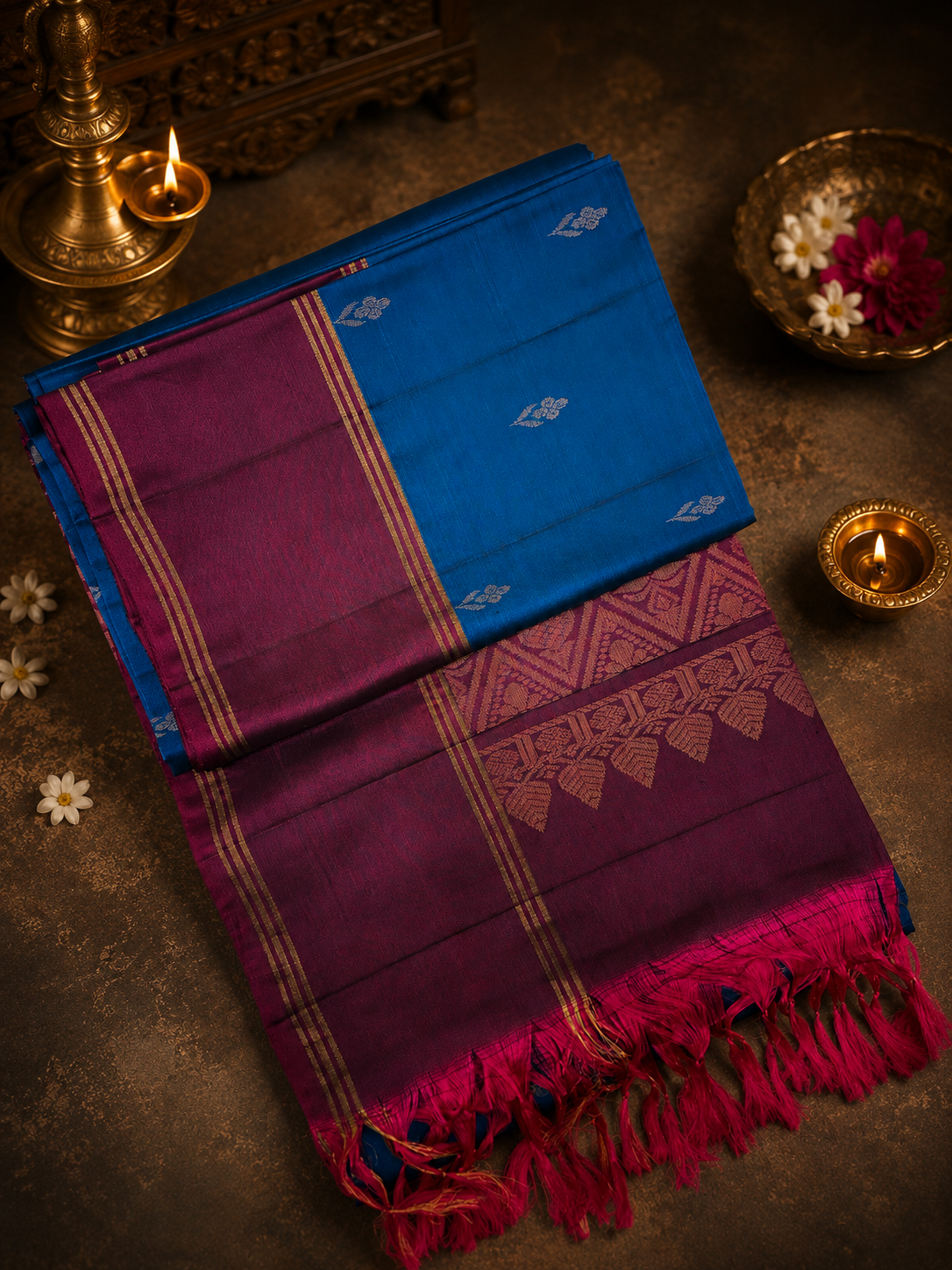 Pure Kanjeevaram Soft Silk Saree