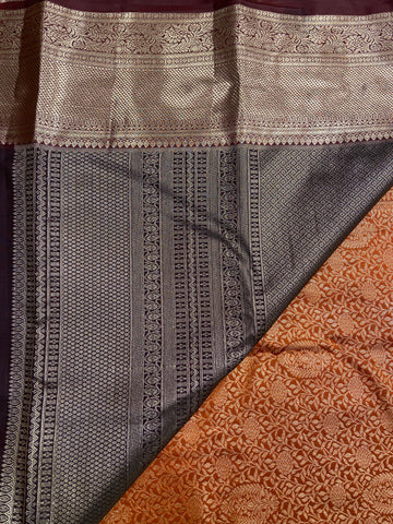 Half Mix Kanjeevaram Silk Saree