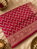 Premium Banarasi Crepe Satin Silk Saree