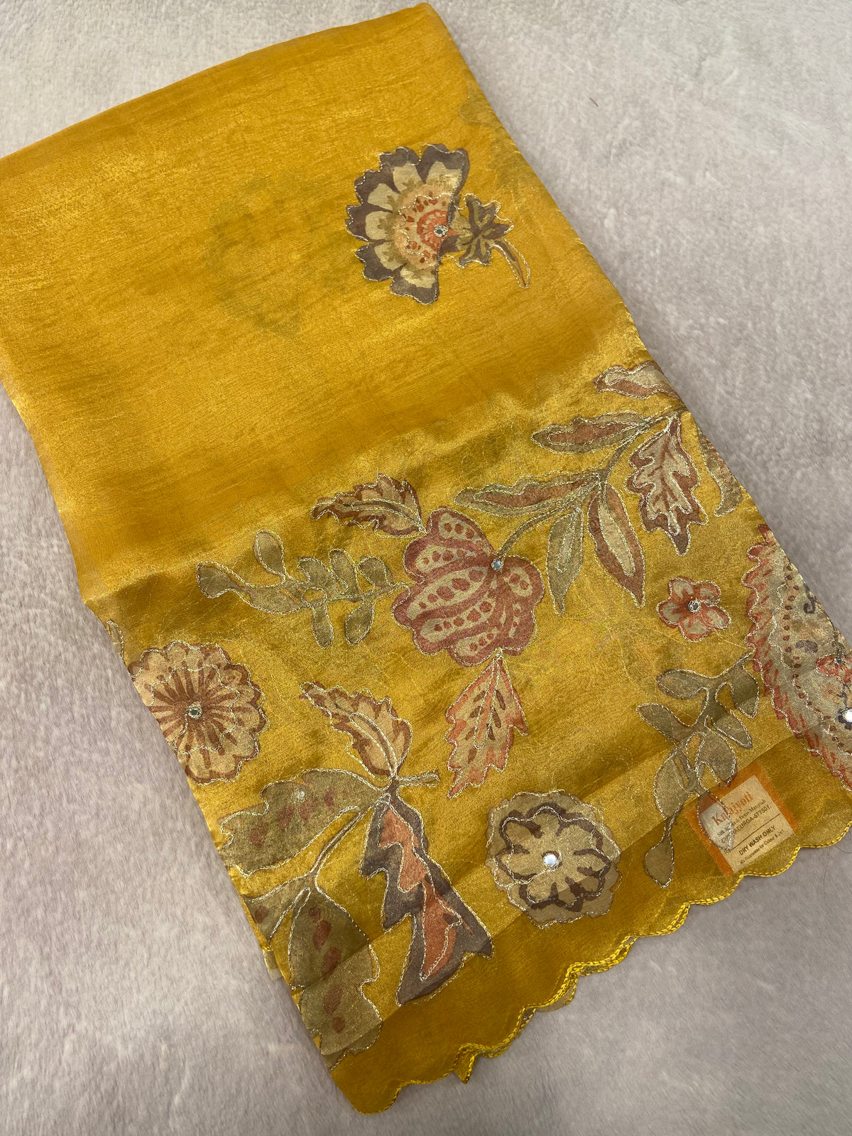 Premium Tassar Saree With Appliqué Zari