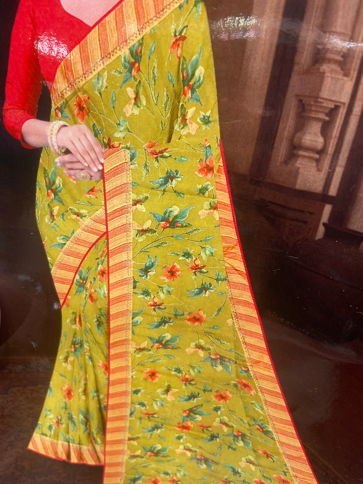 Chiffon Brasso Saree