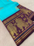 Pure Mix Kanjeevaram Silk Saree (Dark) - 902662